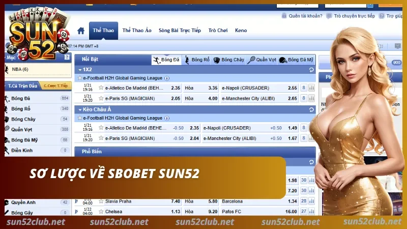 Sảnh cược SBOBET Sun52 uy tín Sơ lược về SBOBET SUN52 uy tín